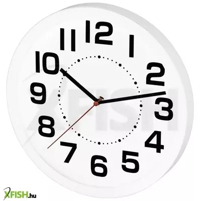 Home awc250wh fali óra, üveg előlap, kontrasztos, jól leolvasható számlap, 1xaa elem tápellátás, átmérő 250mm