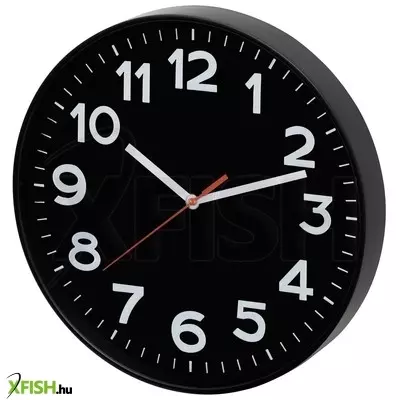 Home awc300bk fali óra, üveg előlap, kontrasztos, jól leolvasható számlap, 1xaa elem tápellátás, átmérő 300mm