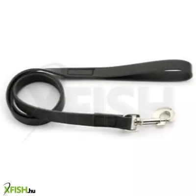 Bende bőr póráz, Füles Normál Karabinerrel 20x1100mm, fekete