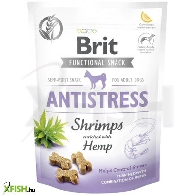Brit Functional Snack antistress Shrimps Kutya Jutalomfalat 150g