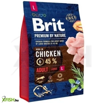 Brit Premium By Nature Adult Large Kutyatáp 3000g