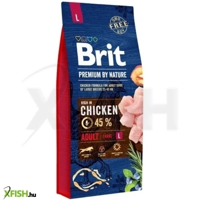 Brit Premium By Nature Adult Large Kutyatáp 15000g