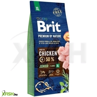 Brit Premium By Nature Junior Extra Large Kutyatáp 15000g