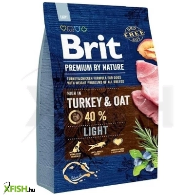 Brit Premium By Nature Light Kutyatáp 3000g
