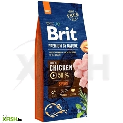Brit Premium By Nature Sport Kutyatáp 15000g
