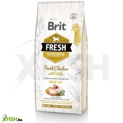 brit fresh chicken with potato adult great life kutyatáp 12000g
