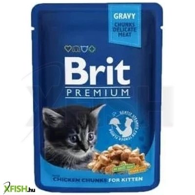 Brit Premium Cat Alutasak Kitten Csirke Nedves Macskaeledel 100g
