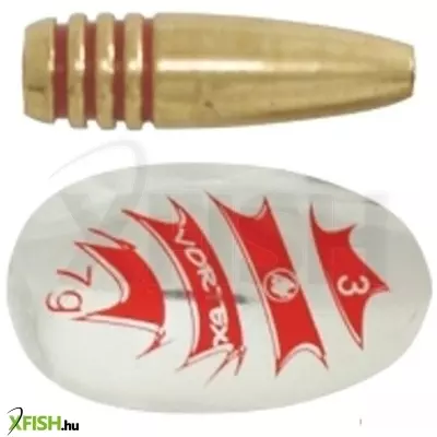 Mistrall Vortex Ezüst Piros Mintás Körforgó Villantó 5-ös 12g