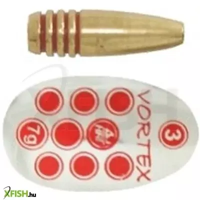 Mistrall Vortex Körforgó Villantó Ezüst Piros Pöttyös 5-ös 12g 1db/csomag