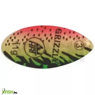 Mistrall gizzly Pink Zöld Mintás Körforgó Villantó 1-es 6g