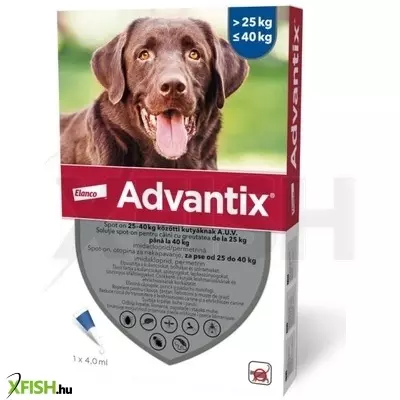 Advantix spot on 25-40 kg közötti kutyáknak A.U.V. 24 x 4 ml