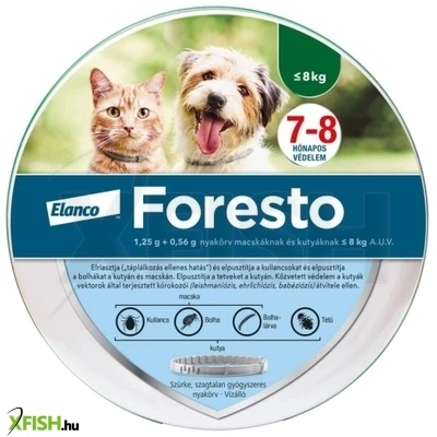 Foresto Kullancs És Bolhanyakörv Macskáknak És Kistestű Kutyáknak 38 cm