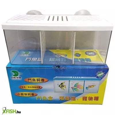 Egyéb vegyes bettatartó műanyag tartály 21x8,5x9,5cm