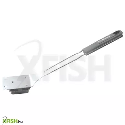 Barbecook bc-acc-7027 army stílusú kétfunkciós tisztítókefe, rozsdamentes acél, khaki zöld nyél