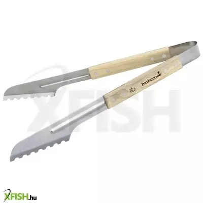 Barbecook bc-acc-7070 luxus rozsdamentes acél fogó, gumifa nyél, 100% fsc, 40cm