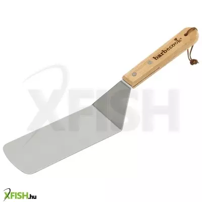 Barbecook bc-acc-7125 rozsdamentes acél grill halforgató, fa nyél, 100% fsc, 37cm
