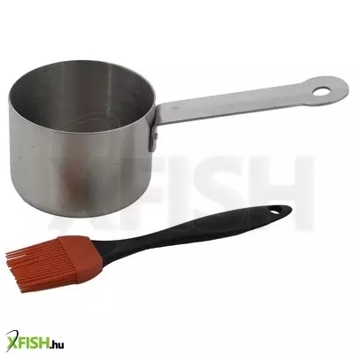 Barbecook bc-acc-7211 rozsdamentes acél edény szilikon ecsettel