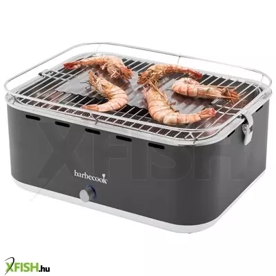 Barbecook bc-cha-1015 carlo asztali faszenes grill, szürke, 44x33x21cm