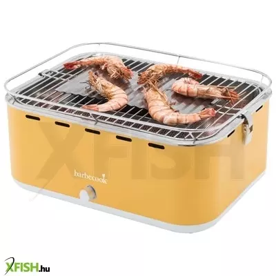 Barbecook bc-cha-1016 carlo asztali faszenes grill, sárga, 44x33x21cm