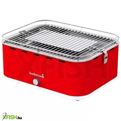 Barbecook bc-cha-1019 carlo asztali faszenes grill, piros, 44x33x21cm