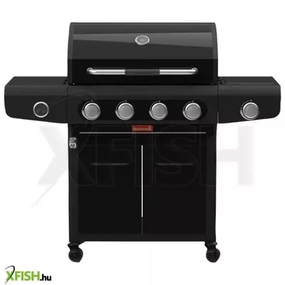 Barbecook bc-gas-2073 siesta 412 graphite gázgrill, tárolóval, oldalégővel, 132x56x118cm