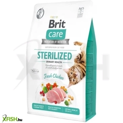 Brit Care Cat Grain Free Sterilized Urinary Macskatáp 2000g