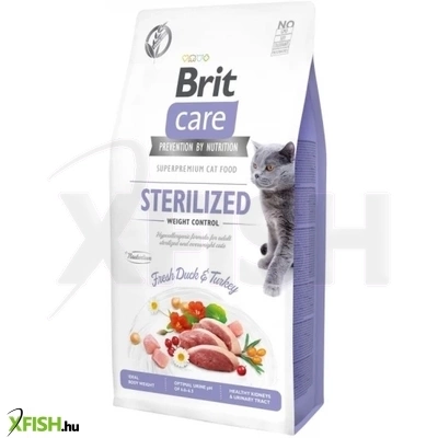 Brit Care Cat Grain Free Sterilized Weight Macskatáp 7000g