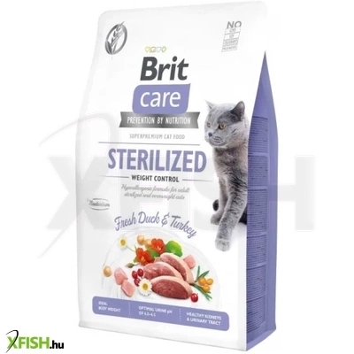 Brit Care Cat Grain Free Sterilized Weight Macskatáp 2000g