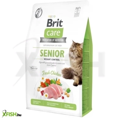 Brit Care Cat Grain Free Senior Weight Control Macskatáp 2000g