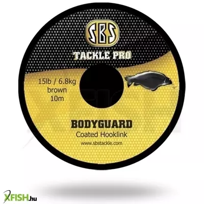 Sbs Bodyguard Coated Hooklink Fonott Előkezsinór Olive 10m 15 Lbs 6,81Kg