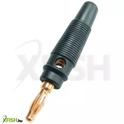 use home bd 5g/bk banándugó, fekete, műanyag, keresztlyukas, csavarozható, aranyozott