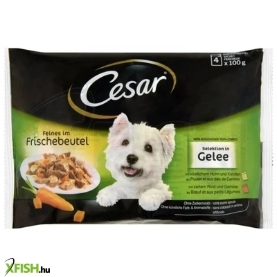 Cesar Alutasak Multipack Válogatás Nedves Kutya Eledel Aszpikban 52x100g