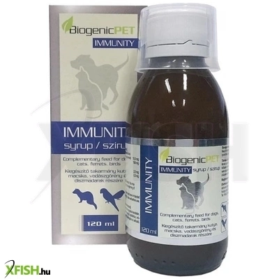 Biogenicpet Immunity Immunrendszer Erősítő Kutya Macska Madár Vadászgörény 120ml
