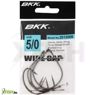 Bkk Wide Gap-R Élőcsalis Horog 1/0# 7Db/Csomag