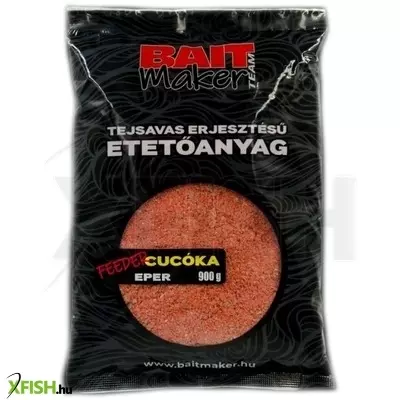 Bait Maker Tejsavas Erjesztésű Feeder Etetőanyag Cucóka Eper 900 g