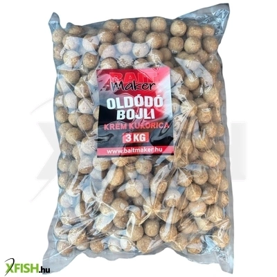 Bait Maker Oldódó Horgász Bojli Krém Kukorica 24mm 3000g