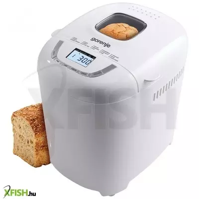 gorenje bm910wii kenyérsütő, 550 w, max. 900 g-os kenyér, 15 program, 1 dagasztókar, lcd kijelző
