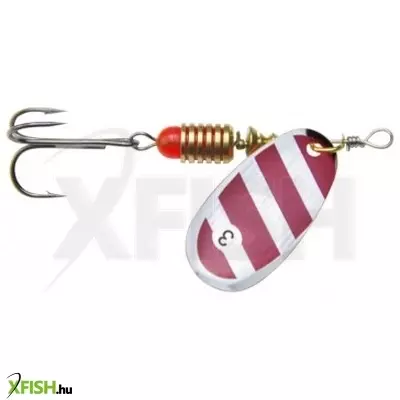 Mistrall Obrotowa Ezüst Bordó Csíkos Körforgó Villantó 1-es 3Gr