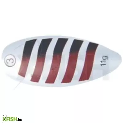 Mistrall Sorius Ezüst Bordó Csíkos Körforgó Villantó 4-es 17g