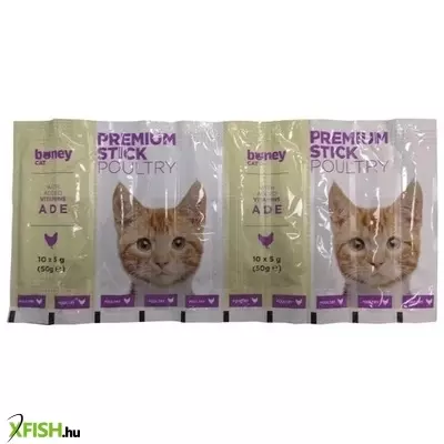 Boney Macska Jutalomfalat Premium Stick Baromfi 10x5g