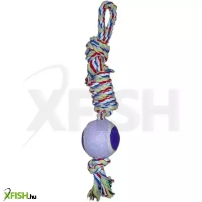 bps buenapet kutyajáték - pamutkötél-hurok teniszlabdával 35cm