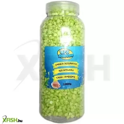 Bps buenapet bps színezett akváriumi aljzatkavics világoszöld 1kg, 3-5 mm