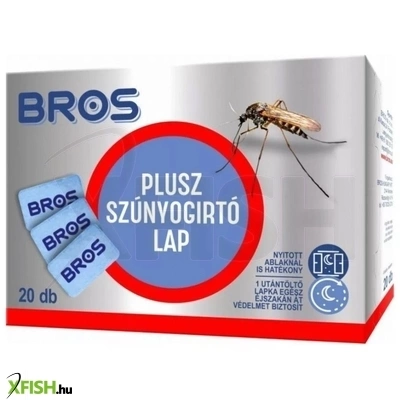 Home bros lapka-001263 szúnyogirtó utántöltő lapka elektromos készülékhez, 20 db, max. 12 órás védelem, max. 16 m²