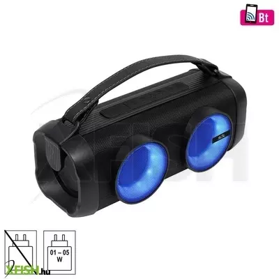 Sal bt 3000 hordozható bluetooth kihangosító, 2 X 16 w, sztereó boombox, usb, beépített mikrofon, rgb led, ~4,5 óra üzemidő