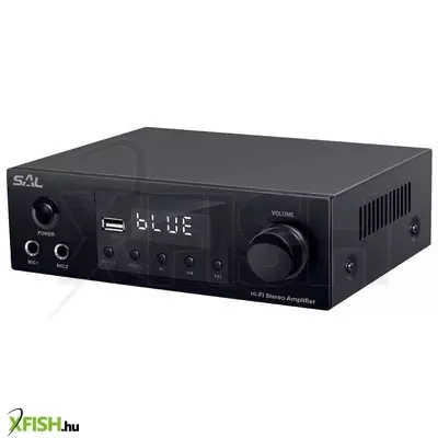 Sal bta 250 sztereó multimédia erősítő, 2x50 wmax / 4-8 ohm, bt, FM rádió, usb, aux