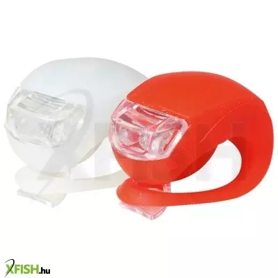 Home bv 10 kerékpárlámpa készlet, 2 db fehér vagy piros led, szilikon lámpatest, 3 funkció