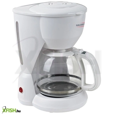 Hauser c-915w kávéfőző, max. 1000 w, 12 csésze kapacitás, tartós filter, üvegkancsó, fehér színű