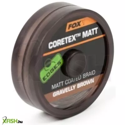 Fox Bevonatos Fonott Előkezsinór Matt Coretex Gravelly Brown 35Lb - 20M