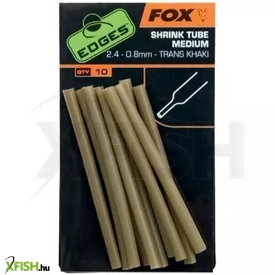 Fox Edges Zsugorcső Medium 2.4-0.8Mm Trans Khaki X 10