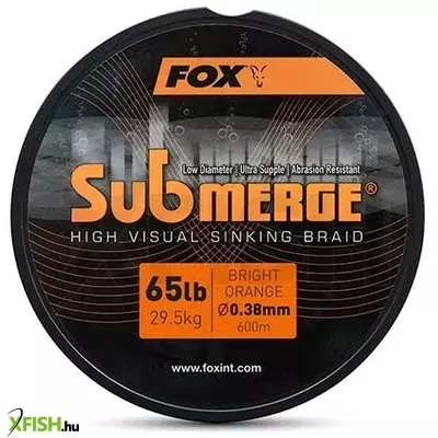 Fox Submerge Orange Sinking Braid Fonott Zsinór 600m 0.30mm 24.9Kg